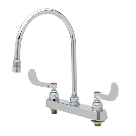 T&amp;S BRASS PARTS T&amp;S Brass B-1120-135X-WH4 Workboard Faucet 8 Deck Mount 135X-A22 - SKU TSB-1120-135X-WH4