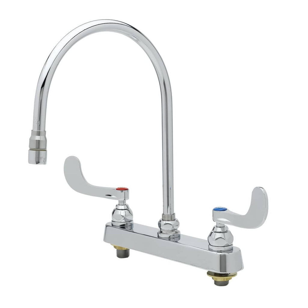 T&S BRASS PARTS T&S Brass B-1120-135X-WH4 Workboard Faucet 8 Deck Mount 135X-A22 - SKU TSB-1120-135X-WH4