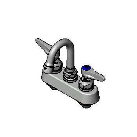 T&amp;S BRASS PARTS T&amp;S Brass B-1141-01 Workboard Faucet Deck Mount 4 Centers 131X Swi - SKU TSB-1141-01