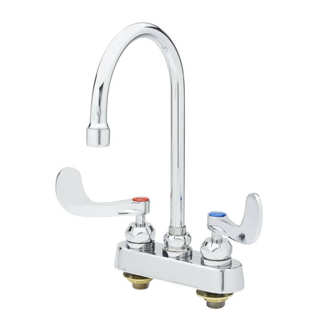 T&amp;S BRASS PARTS T&amp;S Brass B-1141-04-CR Workboard Faucet Deck Mount 4 Centers - SKU TSB-1141-04-CR