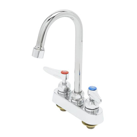 T&amp;S BRASS PARTS T&amp;S Brass B-1141-2-V12-CR 4 Deck Mount Workboard Faucet Ceramas - SKU TSB-1141-2-V12-CR