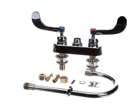 T&amp;S BRASS PARTS T&amp;S Brass B-1141-XSCR4V15 Workboard Faucet 4 Deck Mount 6 Swivel - SKU TSB-1141-XSCR4V15