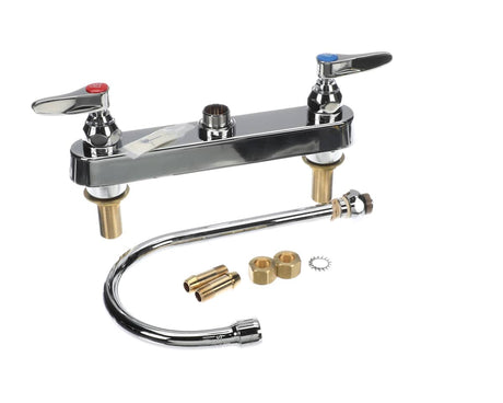 T&amp;S BRASS PARTS T&amp;S Brass B-1142-XS Workboard Faucet Deck Mount 8 Centers - SKU TSB-1142-XS