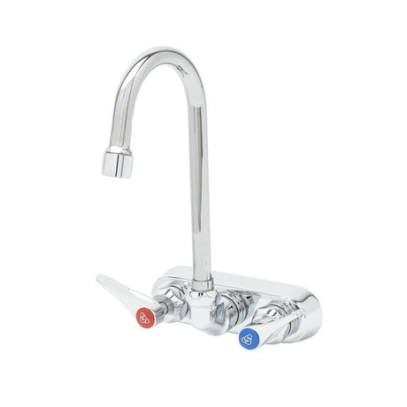 T&amp;S BRASS PARTS T&amp;S Brass B-1146-02A-CR Workboard Faucet 4 Wall Mount Ceramas 017907-4 - SKU TSB-1146-02A-CR