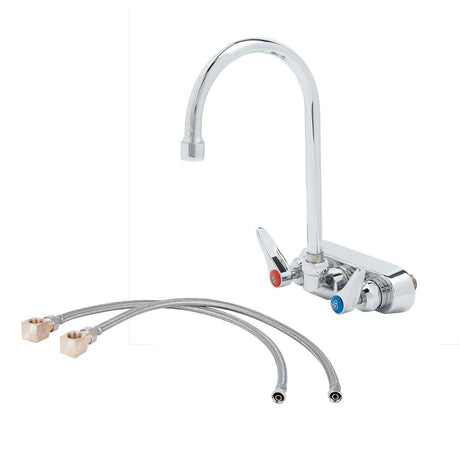 T&amp;S BRASS PARTS T&amp;S Brass B-1146-CR-KIT Workboard Faucet 4IN Wall Mount Ceramas - SKU TSB-1146-CR-KIT