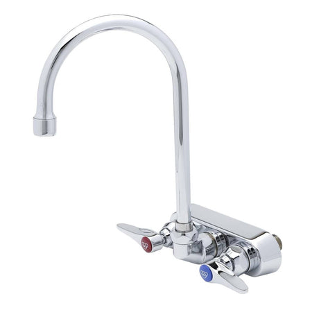 T&amp;S BRASS PARTS T&amp;S Brass B-1146-WS Workboard Faucet Wall Mount 4 Centers Swivel G - SKU TSB-1146-WS