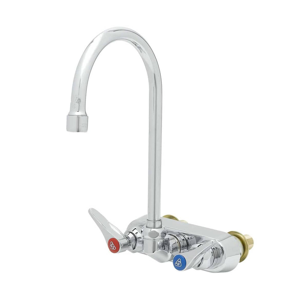 T&S BRASS PARTS T&S Brass B-1146-XS Workboard Faucet Wall Mount 4 Centers Swivel G - SKU TSB-1146-XS