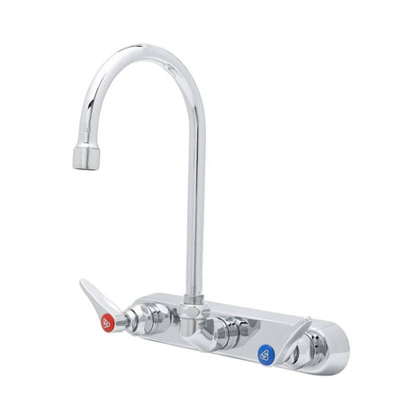 T&amp;S BRASS PARTS T&amp;S Brass B-1147 Workboard Faucet Wall Mount 8 Centers - SKU TSB-1147