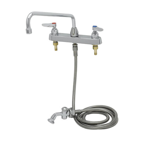 T&amp;S BRASS PARTS T&amp;S Brass B-1172-01 Workboard Faucet 8 Deck Mount 12 Swing - SKU TSB-1172-01