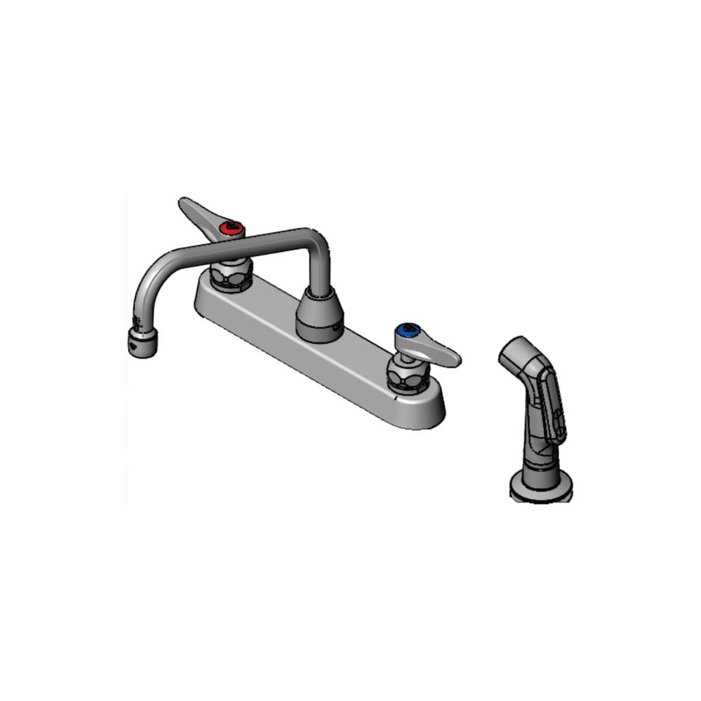 T&S BRASS PARTS T&S Brass B-1172 Workboard Faucet Deck Mount 8 Centers - SKU TSB-1172