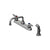 T&S BRASS PARTS T&S Brass B-1172 Workboard Faucet Deck Mount 8 Centers - SKU TSB-1172