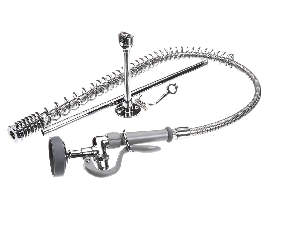 T&amp;S BRASS PARTS T&amp;S Brass B-2250-B-18R Pre-Rinse Assembly 44 SS Flex Hose B-0 - SKU TSB-2250-B-18R