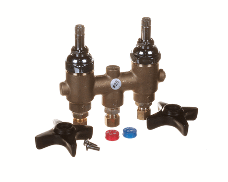 T&amp;S BRASS PARTS T&amp;S Brass B-2266 Concealed Mixing Faucet 3 Center Black - SKU TSB-2266