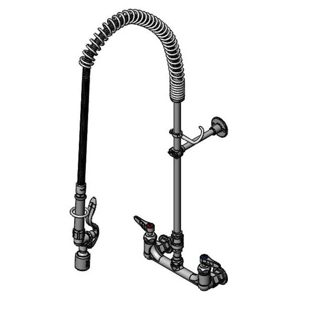 T&S BRASS PARTS T&S Brass B-2278-CR-C-EL Pre-Rinse 8 Wall Mount Base Vb Wall Bracket 4 - SKU TSB-2278-CR-C-EL