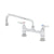 T&S BRASS PARTS T&S Brass B-2280-CR 8 Deck Mount Base Faucet With Ceramic Cartridges, - SKU TSB-2280-CR