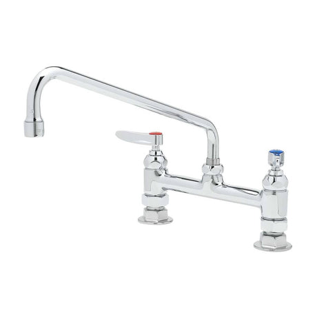T&amp;S BRASS PARTS T&amp;S Brass B-2280 Faucet Deck Mount 8 Centers 12 Swing Nozzle - SKU TSB-2280