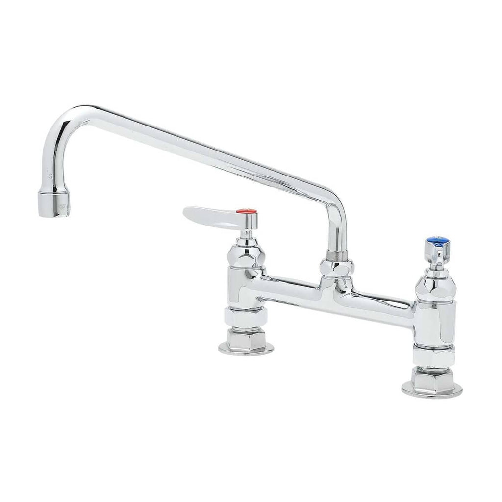 T&S BRASS PARTS T&S Brass B-2280 Faucet Deck Mount 8 Centers 12 Swing Nozzle - SKU TSB-2280