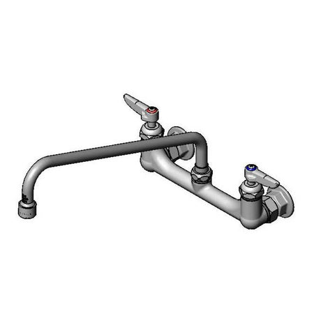 T&amp;S BRASS PARTS T&amp;S Brass B-2299-VF22-CR Double Pantry Faucet 8 Wall Mount Cera - SKU TSB-2299-VF22-CR