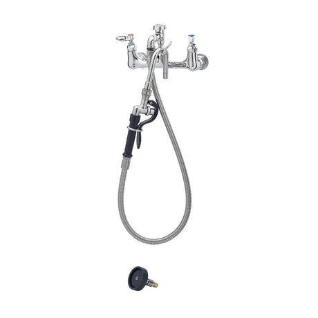 T&amp;S BRASS PARTS T&amp;S Brass B-2312 Pot And Kettle Filler Wall 8 C/C Vacuum Breaker - SKU TSB-2312