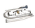 T&S BRASS PARTS T&S Brass B-2338-08 Pre-Rinse Unit: Single Hole Base Wall B - SKU TSB-2338-08