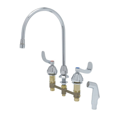 T&amp;S BRASS PARTS T&amp;S Brass B-2347-05 Medical Faucet W/Sidespray 8 Centers S - SKU TSB-2347-05