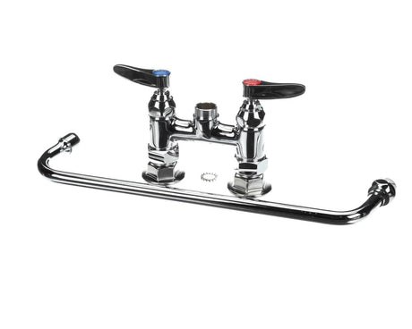 T&amp;S BRASS PARTS T&amp;S Brass B-2390 4 Deck Mount Mixing Faucet 14 Swing Noz - SKU TSB-2390