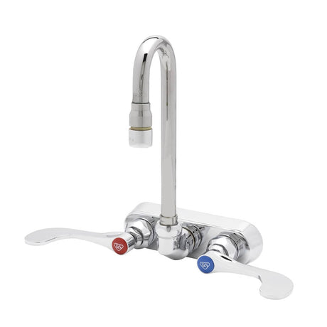 T&amp;S BRASS PARTS T&amp;S Brass B-2459 4 Wall Mount Faucet Quarter-Turn 4 Wri - SKU TSB-2459