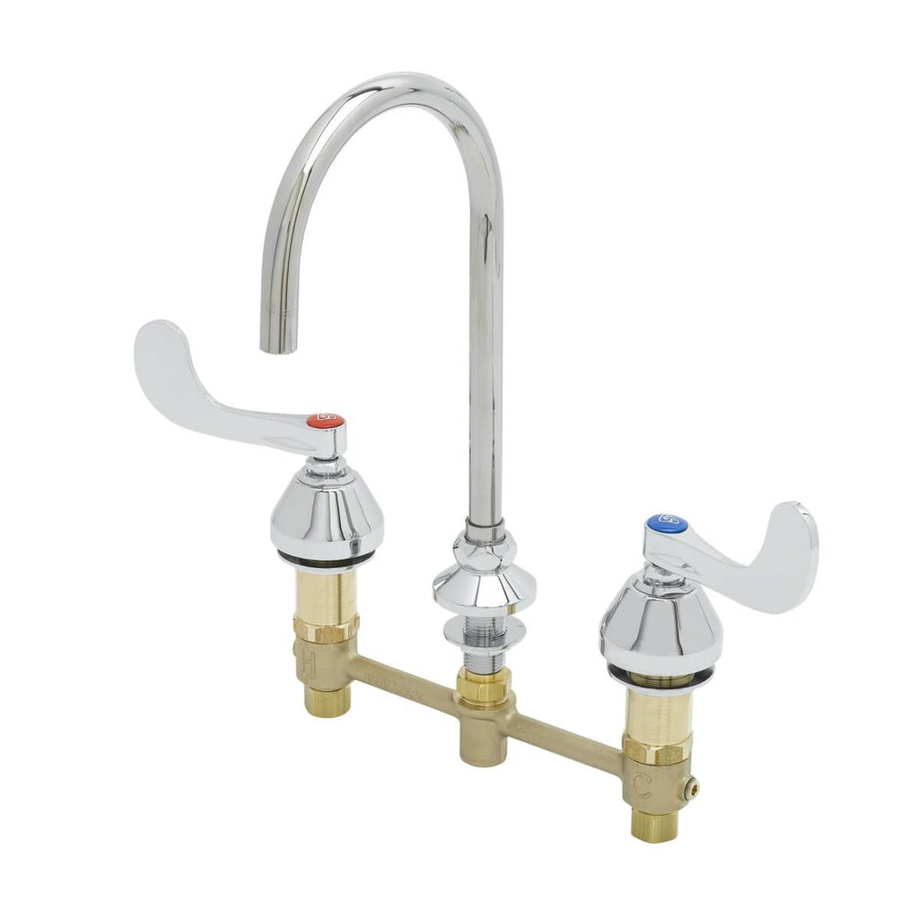 T&S BRASS PARTS T&S Brass B-2866-05FC-CR Medical Faucet 8 Centers 1.5 GPM Flow Control - SKU TSB-2866-05FC-CR