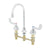 T&S BRASS PARTS T&S Brass B-2866-QT-VF05G Medical Faucet 8 Centers 1/4-TURN Eternas Swiv - SKU TSB-2866-QT-VF05G