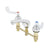 T&S BRASS PARTS T&S Brass B-2990-WH4-VF22 Lavatory Faucet Concealed Body 8 Centers Cast - SKU TSB-2990-WH4-VF22
