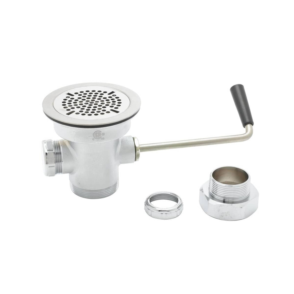 T&S BRASS PARTS T&S Brass B-3940-XS Waste Drain Valve Short Twist Handle 3 - SKU TSB-3940-XS