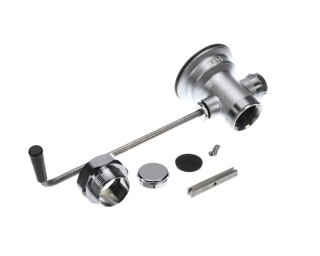 T&S BRASS PARTS T&S Brass B-3950-VR Waste Drain Valve Twist Handle 3-1/2 X - SKU TSB-3950-VR