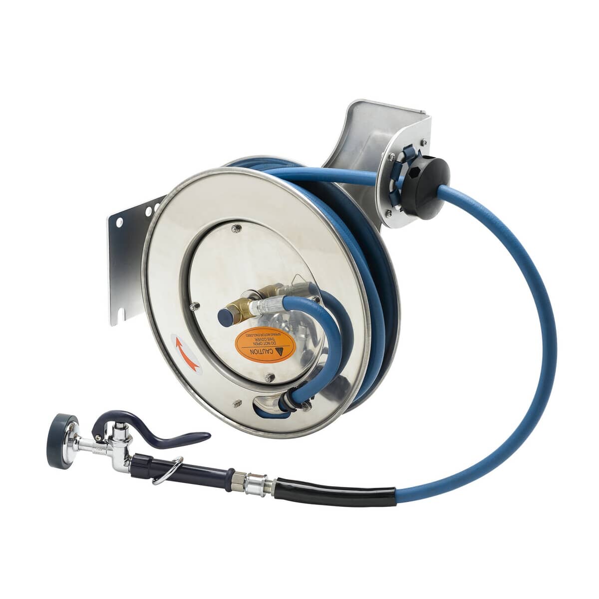 T&amp;S BRASS PARTS T&amp;S Brass B-7132-01 Hose Reel Open Stainless Steel 35'HOSE 3 - SKU TSB-7132-01