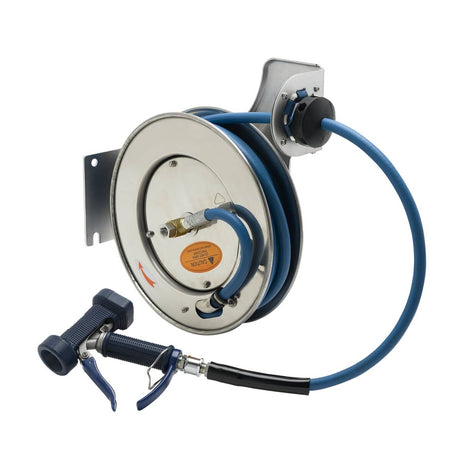 T&amp;S BRASS PARTS T&amp;S Brass B-7132-05 Hose Reel Open Stainless Steel 3/8 X 35' Hose - SKU TSB-7132-05