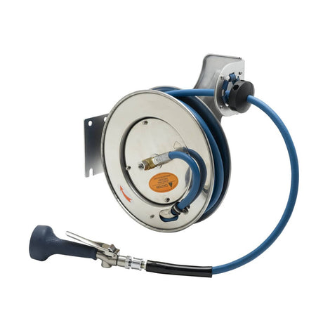 T&amp;S BRASS PARTS T&amp;S Brass B-7132-08H Hose Reel: 3/8 ID X 35' Hose Open SS B-0108-H H - SKU TSB-7132-08H