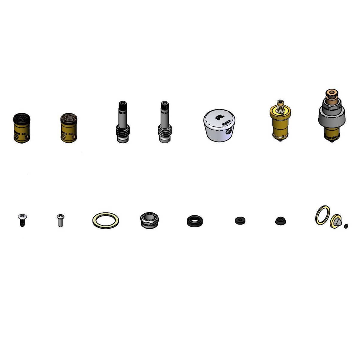 T&amp;S BRASS PARTS T&amp;S Brass B-8K Parts Kit W/ Sorting Tray &amp; Case - SKU TSB-8K