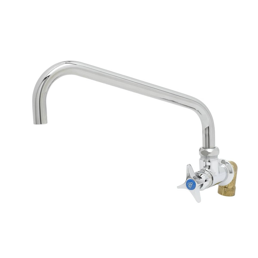 T&S BRASS PARTS T&S Brass BF-0299-12 Single Wall Mount Big-Flo Faucet 12 Swing Nozzle - SKU TSBF-0299-12