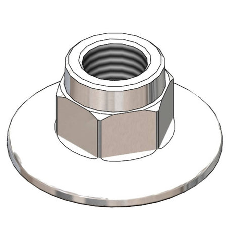 T&amp;S BRASS PARTS T&amp;S Brass BL-4250-06 Lab Panel Flange With 1/2 NPT Female Inl - SKU TSBL-4250-06