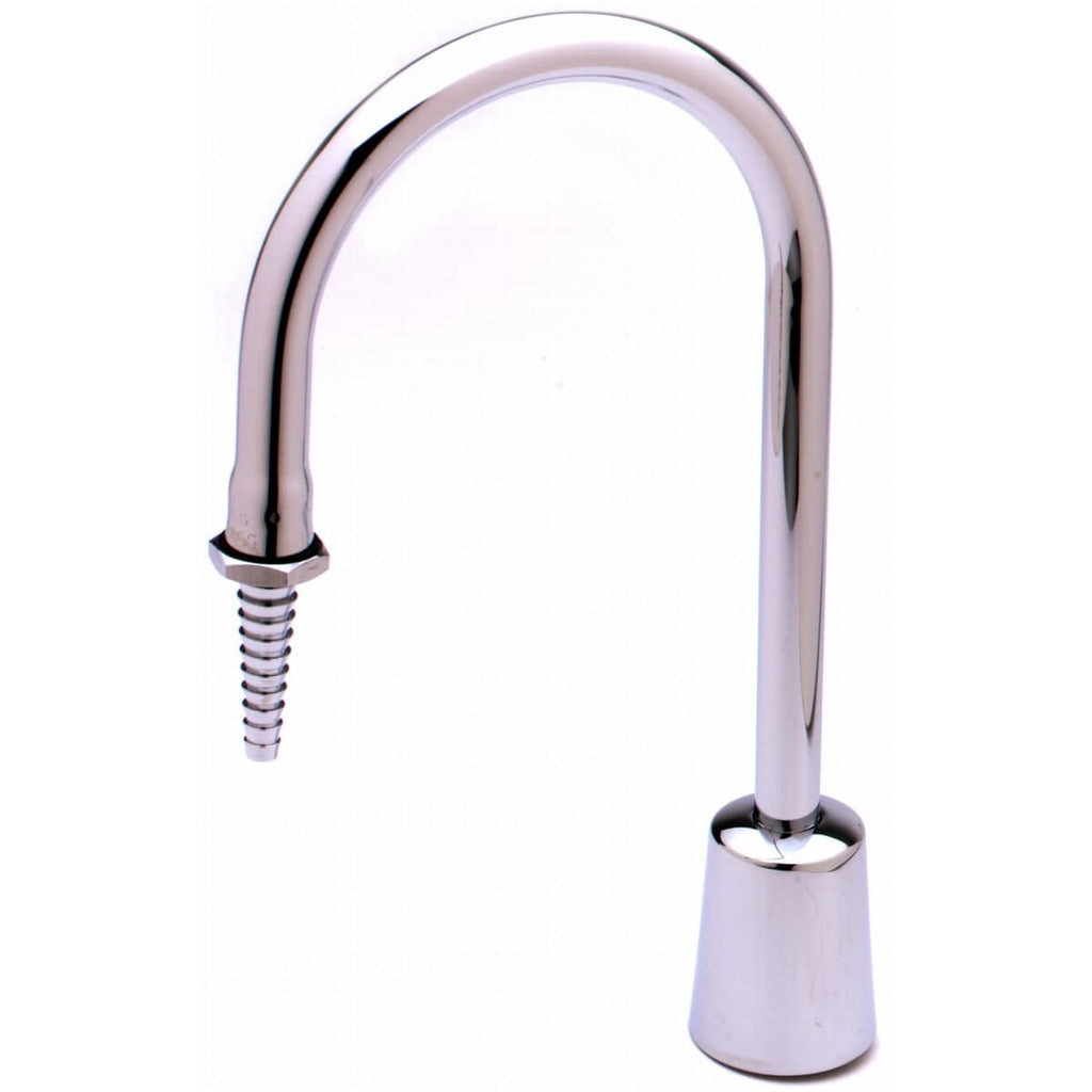 T&S BRASS PARTS T&S Brass BL-4750-03 Lab Turret Rigid Gooseneck Serrated Tip 3/8 Ip - SKU TSBL-4750-03