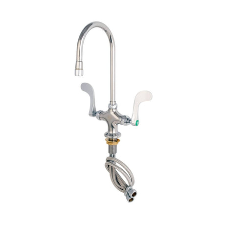 T&amp;S BRASS PARTS T&amp;S Brass BL-5704-05 Lab Mixing Faucet: Swivel Gooseneck, Aerator, 4 H - SKU TSBL-5704-05
