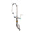 T&S BRASS PARTS T&S Brass BL-5704-05 Lab Mixing Faucet: Swivel Gooseneck, Aerator, 4 H - SKU TSBL-5704-05