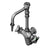 T&S BRASS PARTS T&S Brass BL-5735-09 Lab Vertical Mixing Faucet Wall Mount Swivel VAC - SKU TSBL-5735-09