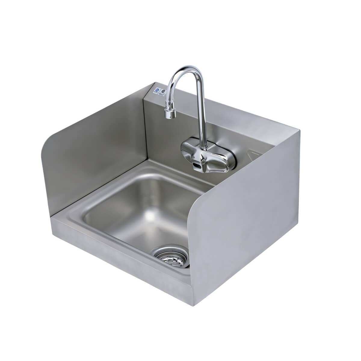 T&amp;S BRASS PARTS T&amp;S Brass EC-3105-HG-4W-S Sink Package 17X15 Hand Wash Sink W/Side - SKU TSEC-3105-HG-4W-S