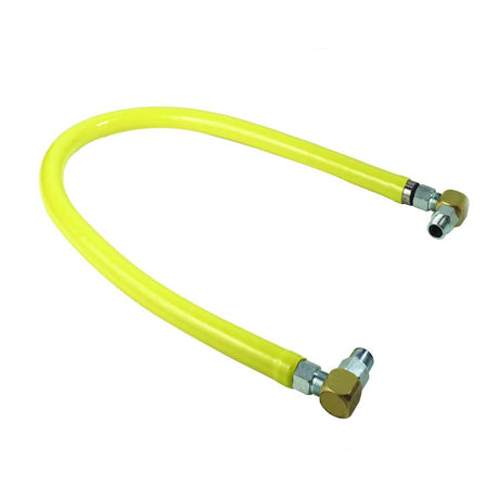 T&amp;S BRASS PARTS T&amp;S Brass HG-2C-24S Gas Hose Free Spin Fittings 1/2 NPT 24 Long - SKU TSHG-2C-24S