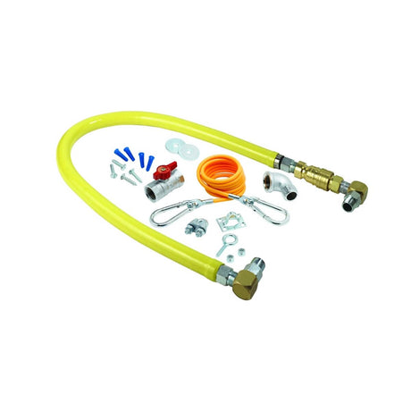 T&amp;S BRASS PARTS T&amp;S Brass HG-4D-36SK Gas Hose W/Quick Disconnect 3/4 NPT 36 - SKU TSHG-4D-36SK