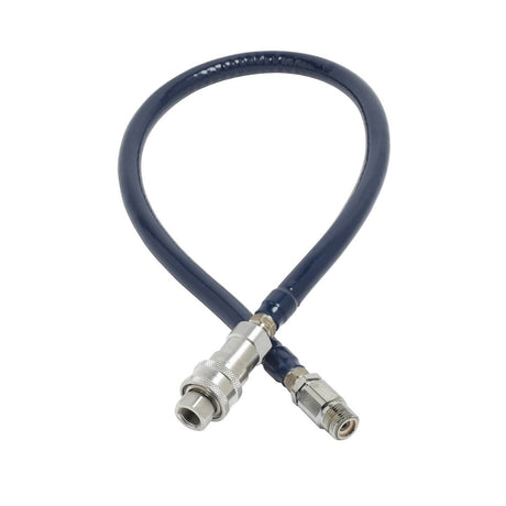 T&amp;S BRASS PARTS T&amp;S Brass HW-4B-48 Water Hose W/ Quick Disconnect 3/8 Diam - SKU TSHW-4B-48