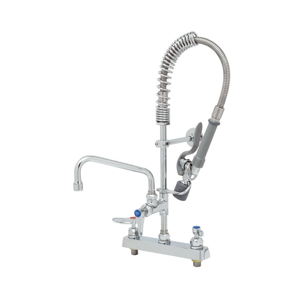 T&S BRASS PARTS T&S Brass MPJ-8CLN-08-CR 8 Workboard Mini-Pru Deck Mount Cerama - SKU TSMPJ-8CLN-08-CR