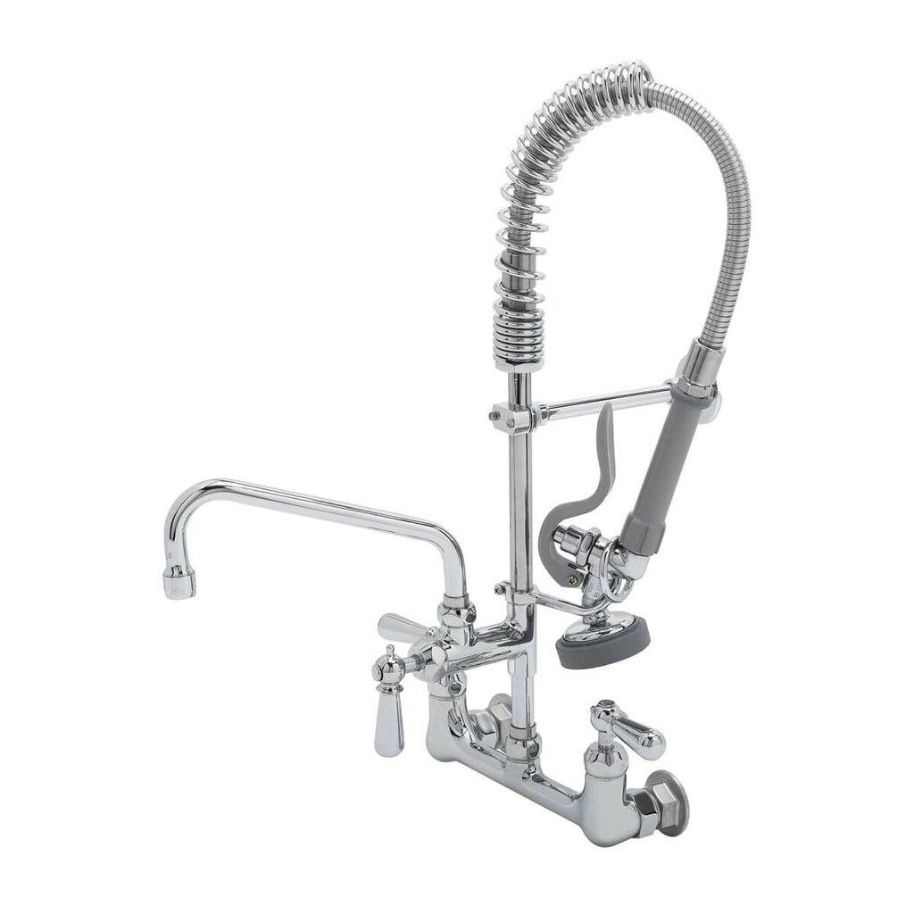 T&S BRASS PARTS T&S Brass MPX-8WCN-08-CR Mini-Pru: 8 Wall Mount Faucet 8 Swing Nozzle C - SKU TSMPX-8WCN-08-CR