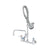 T&S BRASS PARTS T&S Brass MPZ-8WLN-08 Mpru: 8 Wall Mount Base B-0107 8 Swing Nozzle - SKU TSMPZ-8WLN-08