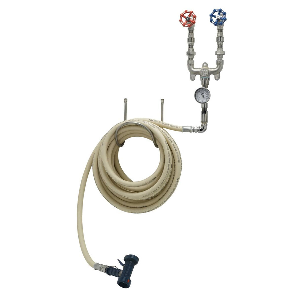 T&S BRASS PARTS T&S Brass MV-0771-12CW Washdown Station W/ 3/4 Mixing Valve Chrome Plat - SKU TSMV-0771-12CW